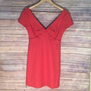 J.Crew red lined wool dress